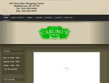 Tablet Screenshot of carusosbistro.com